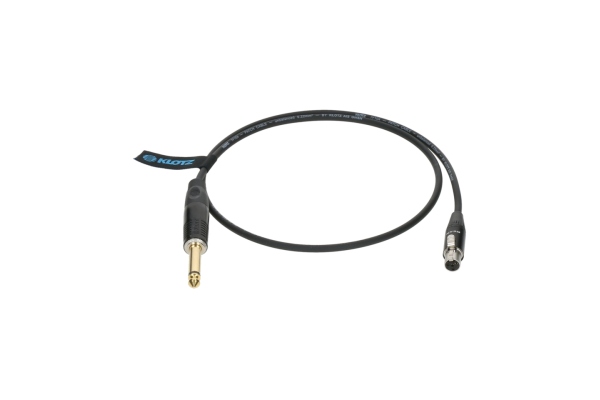 premium instrument cable for bodypack transmitters by ShureTQG (mini XLR 4p) - jack mono, gold plated - jack straight - TQG