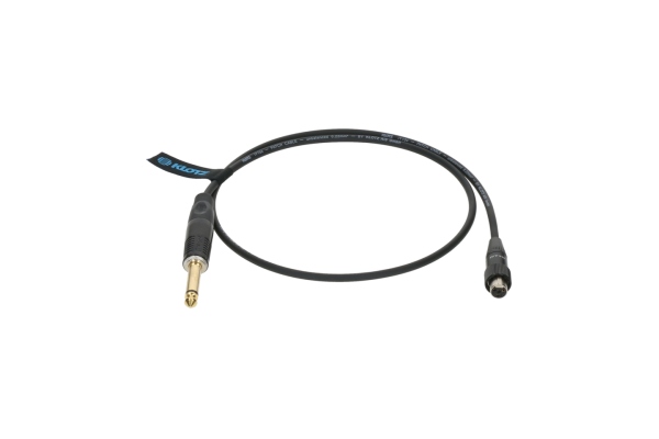 premium instrument cable for bodypack transmitters by ShureTQG (mini XLR 4p) - jack mono, gold plated - jack straight - TQG locking