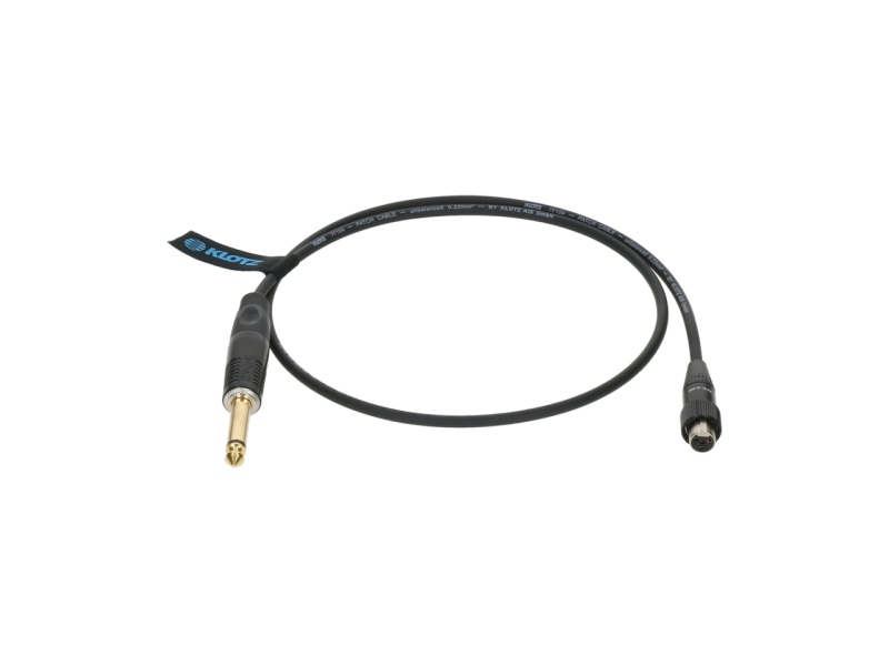 Klotz premium instrument cable for bodypack transmitters by ShureTQG (mini XLR 4p) - jack mono, gold plated - jack straight - TQG locking