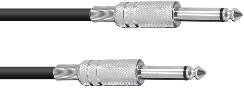 Omnitronic Jack cable 6.3 mono 10m bk