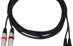 cablu interconectare Omnitronic Adaptercable 2xJack/2xRCA 3m bk