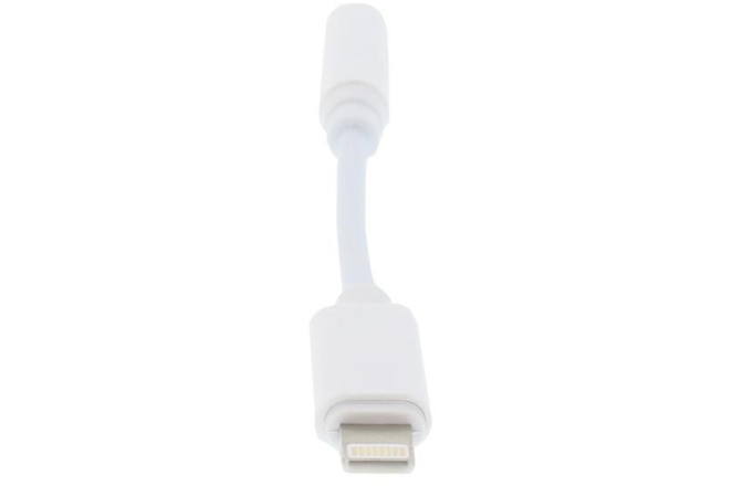 Cablu Lightning - Jack mic Well Adaptor Lightning tata - 3.5mm mama 10cm