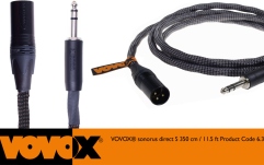 Cablu microfon de inalta calitate Vovox Sonorus Direct S TRS-XLRm 350