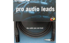 Cablu microfon profesional Klotz professional analog audio cable - balanced with male XLR by Neutrik® to balanced jack plug angled - 3 m