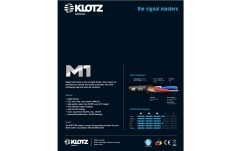 Cablu microfon profesional Klotz professional analog audio cable - balancedwith male XLR by KLOTZ to balanced jack plug - 10 m
