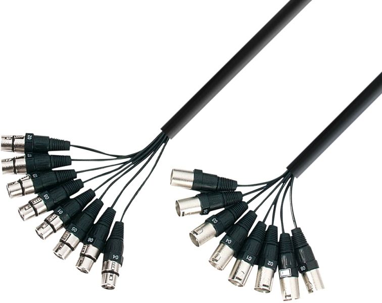 Adam Hall 3Star Multicore 8 x XLR 5m