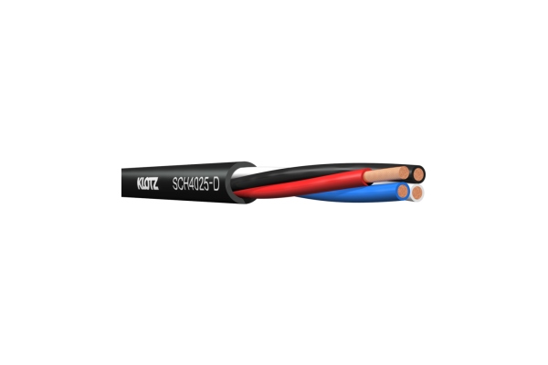 Klotz multicore speaker cable - LHC4x 2.5 mm² - FRNC - DCA - bk - 200 m