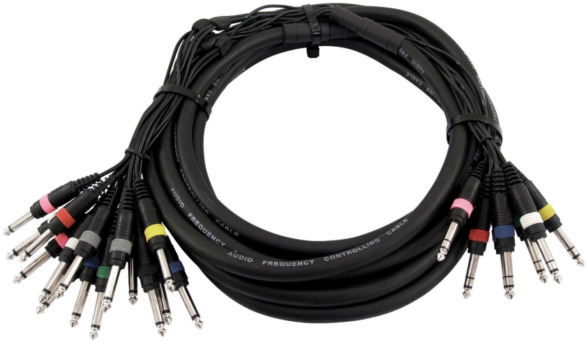 Omnitronic Snake cable 8xJack/16xJack mono 15m
