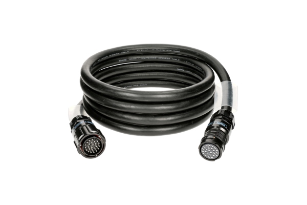 24x 4.0 mm² speaker cable eXtreme PVCPA-COM® 25p F/M with sliver-plated contacts and plastic strain relief - 15 m