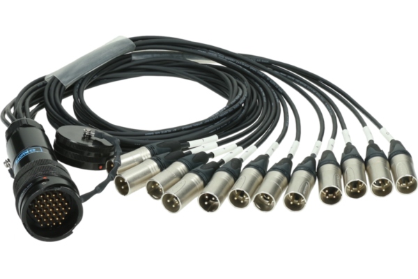 OT1000 - RMP 37p M - 12x XLR 3p M12-channel - digital fanout - PVC - Neutrik®