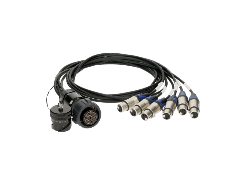 Klotz PolyLITE - RMP 19p F - 6x XLR 3p F - DOMF6-kanal - digital fanout - einzelmasse