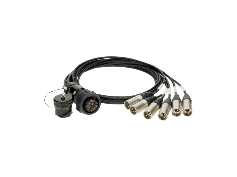 Klotz PolyLITE - RMP 19p F - 6x XLR 3p M - DOMM6-kanal - digital fanout - einzelmasse