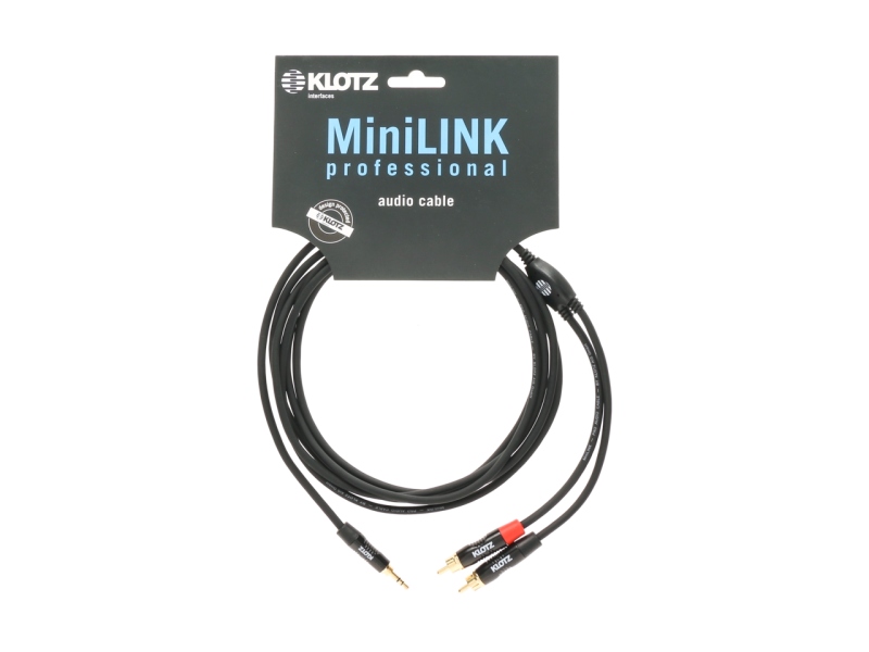 Klotz MiniLink PRO Y cableTRS 3.5 mm - 2x RCA - 1.5 m