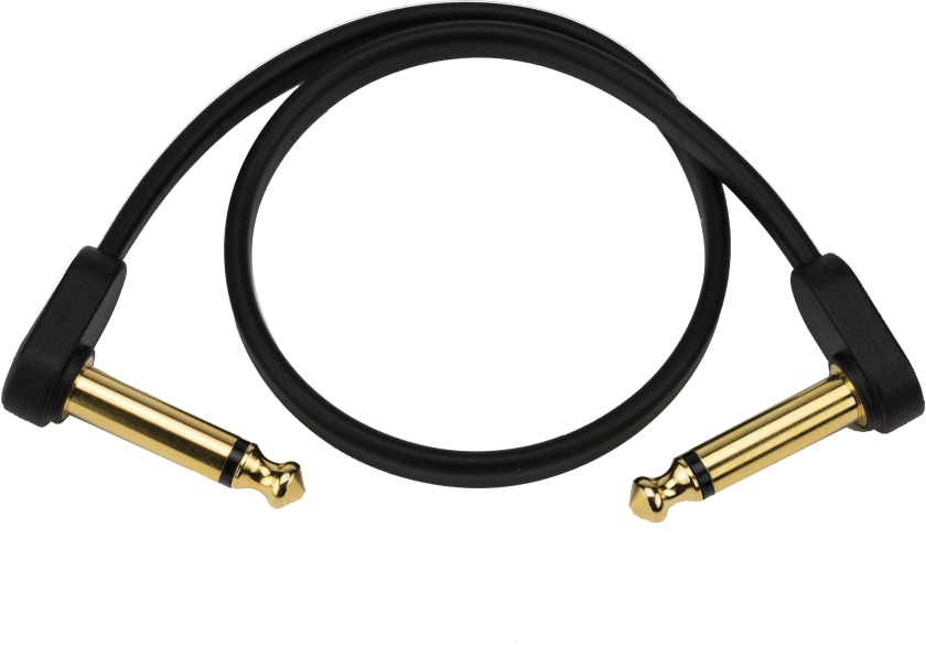 Daddario Flat Patch Cable 1ft Right Angle Single PK
