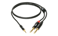 Cablu patch echilibrat Klotz MiniLink PRO Y cableTRS 3.5 mm - 2x TS 6.3 mm - 3 m