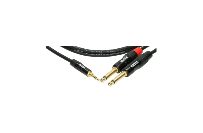 Cablu patch echilibrat Klotz MiniLink PRO Y cableTRS 3.5 mm - 2x TS 6.3 mm - 3 m