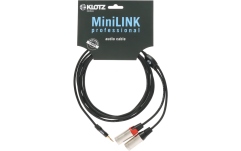 Cablu patch echilibrat Klotz MiniLink PRO Y cableTRS 3.5 mm - 2x XLR M - 1.8 m