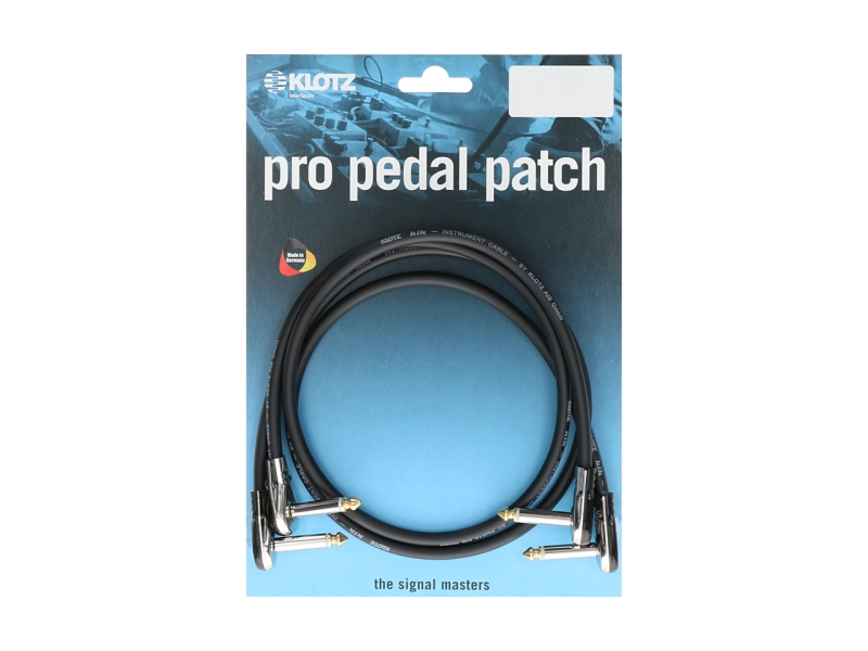 Klotz unbalanced pro patch cable angled -  pancake - 1,5 m