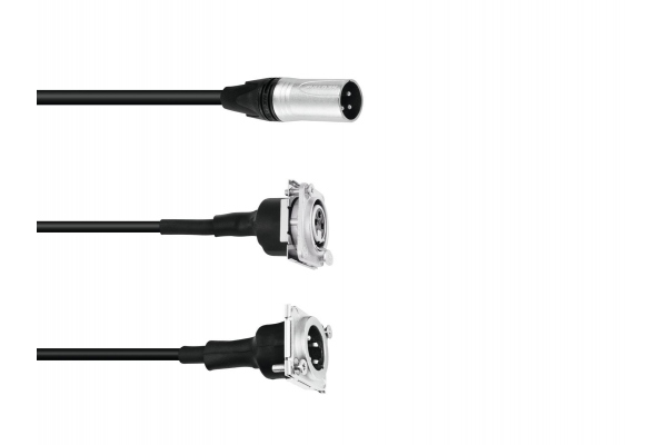 PSSO Patch Cable XLR(F)S/1xXLR(M),1xXLR(M)S 1m
