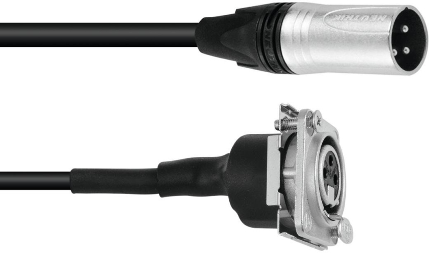 PSSO Patch Kabel XLR(M)/XLR(F) S 1m bk