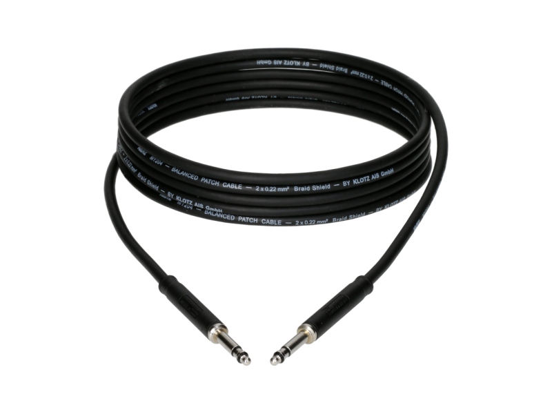 Klotz tiny telephone patch cable - blackTT Bantam - TT Bantam - cable carrier - 5 m