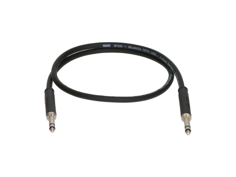 Klotz tiny telephone patch cable - blackTT Bantam - TT Bantam - blister - 0.6 m