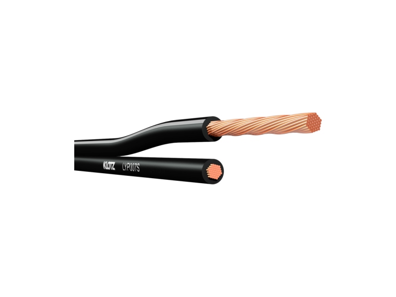 Klotz parallel speaker cable2x 0.75 mm² - zip cord - PVC - 50 m