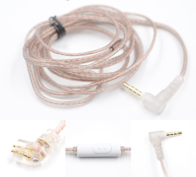 KZ Acoustics Pink & Gold Cable C PIN MIC