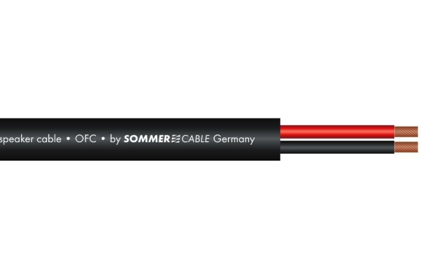 Sommer Cable Speaker 2x2,5 100m bk FRNC