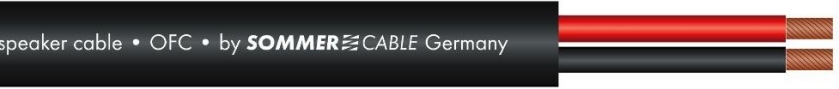 Sommer Cable Speaker 2x2,5 100m bk FRNC