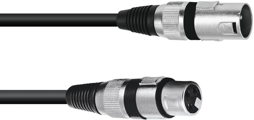 Omnitronic XLR cable 3pin 0.2m bk