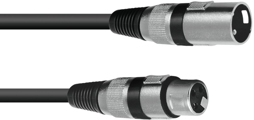 Omnitronic XLR cable 3pin 10m bk