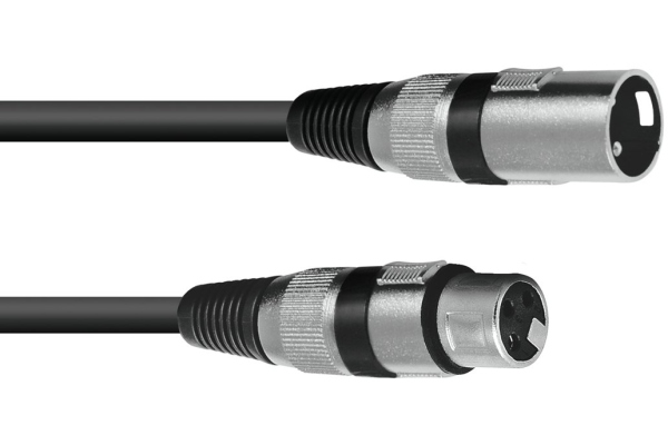 XLR cable 3pin 1m bk