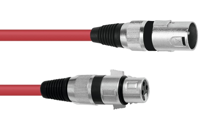 Cablu pentru microfon Omnitronic XLR cable 3pin 1m rd