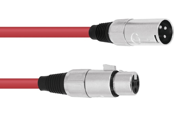 XLR cable 3pin 5m rd