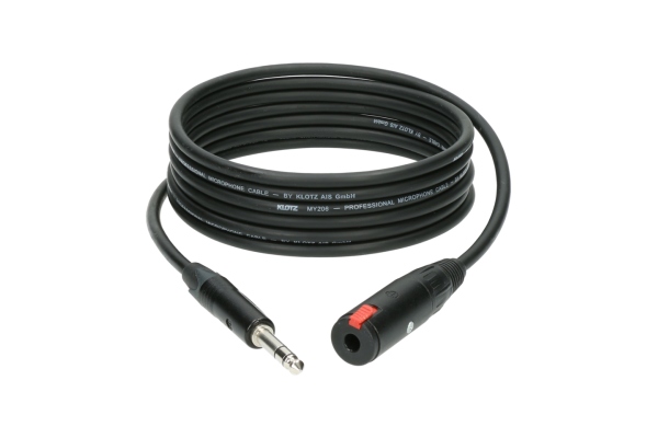 professional headphone extension TRS 6.3 mm - TRS socket 6.3 mm - cable carrier - 10 m professional headphone extension TRS 6.3 mm - TRS socket 6.3 mm - cable carrier - 10 m