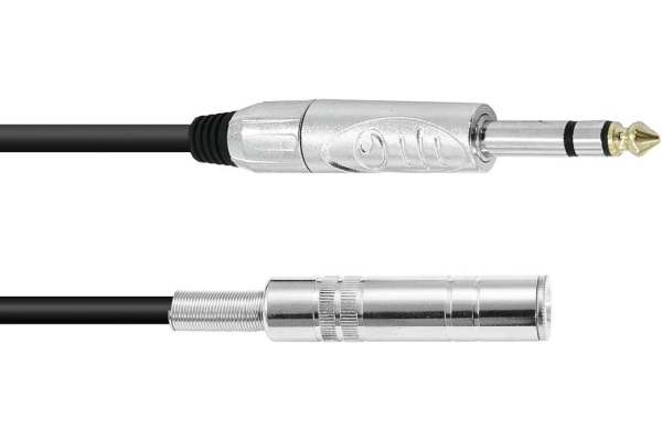 Jack extension 6.3 stereo 3m bk Jack extension 6.3 stereo 3m bk