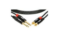 Cablu RCA-jack robust Klotz MiniLink Pro stereo twin cable with gold-plated metal rca and jack plugs - 1.5 m