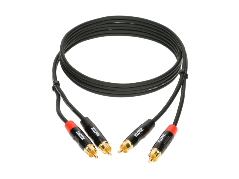 Klotz MiniLink Pro Stereo Twin With Metal RCA - 0.6m