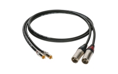 Cablu RCA-XLR premium Klotz supreme RCA cable with straight RCA and XLR male plugs gold-plated contacts - 5 m - 2 pieces (1 PE bag)