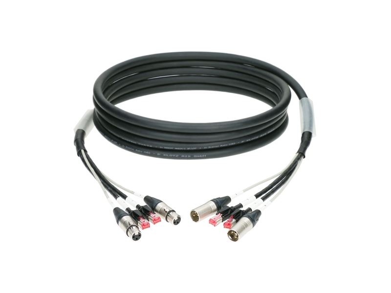 Klotz CAT5e & audio hybrid cable2x RJ45 + 2x XLR 3p - 100 m