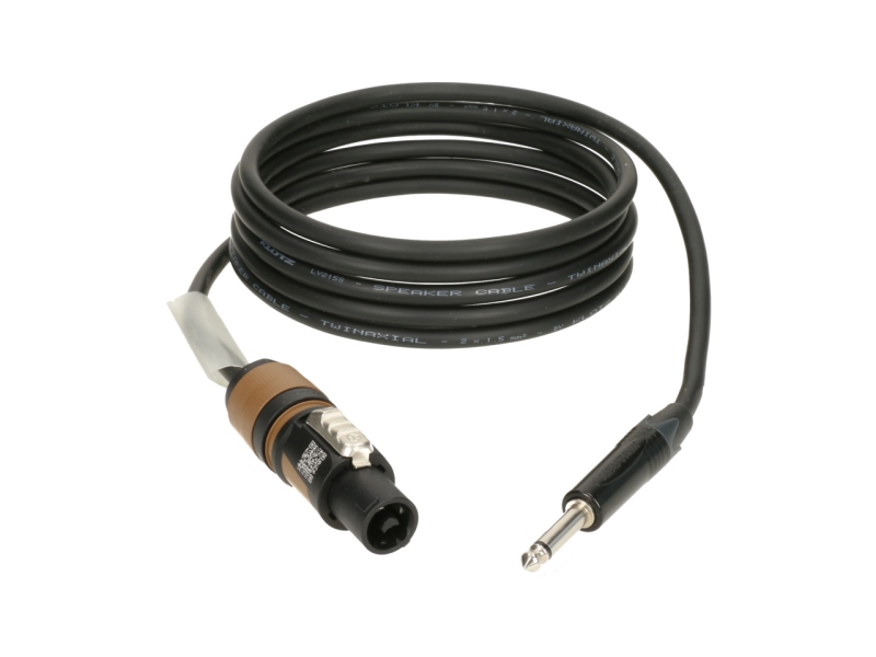 Klotz 2x 1.5 mm² speaker cable PVCspeakON 2p F (NL2FXX) - jack 2p M - 10 m