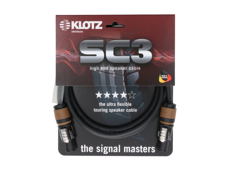 Klotz 2x 2.5 mm² speaker cable PVCspeakON 2p F/F with plastic shell (NL2FXX) - cable carrier - 2 m