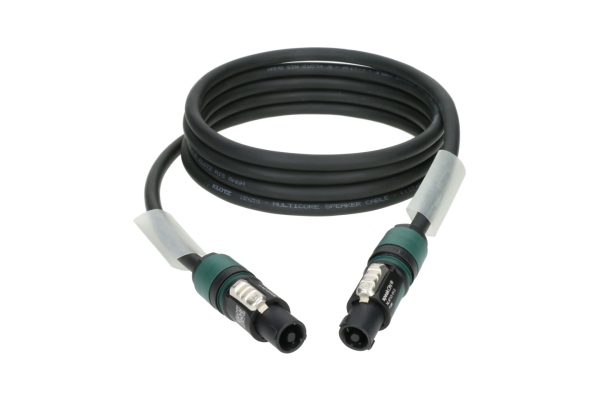 Klotz 4x 2.5 mm² speaker cable PVCspeakON 4p F/F with plastic shell (NL4FXX) - 1x transparent - 0.5 m