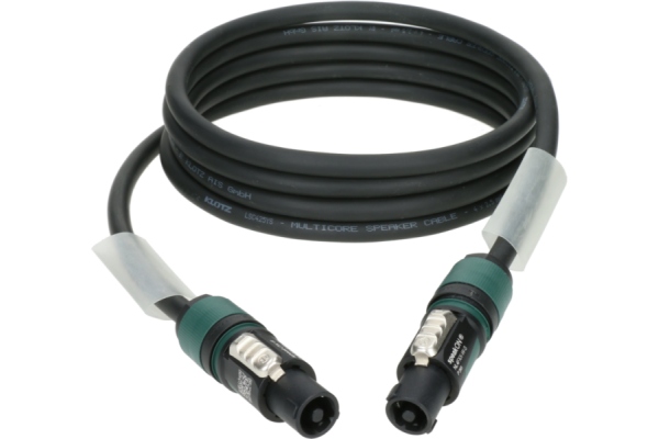 4x 2.5 mm² speaker cable PVCspeakON 4p F/F with plastic shell (NL4FXX) - 2x transparent - 25 m 4x 2.5 mm² speaker cable PVCspeakON 4p F/F with plastic shell (NL4FXX) - 2x transparent - 25 m