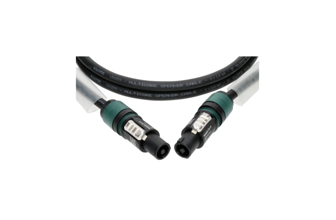 Cablu speakON flexibil Klotz 4x 2.5 mm² speaker cable PVCspeakON 4p F/F with plastic shell (NL4FXX) - 2x transparent - 30 m