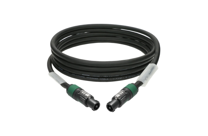 Cablu speakON flexibil Klotz 4x 4.0 mm² speaker cable PVCspeakON 4p F/F with plastic shell (NL4FXX) - 2x transparent - 5 m