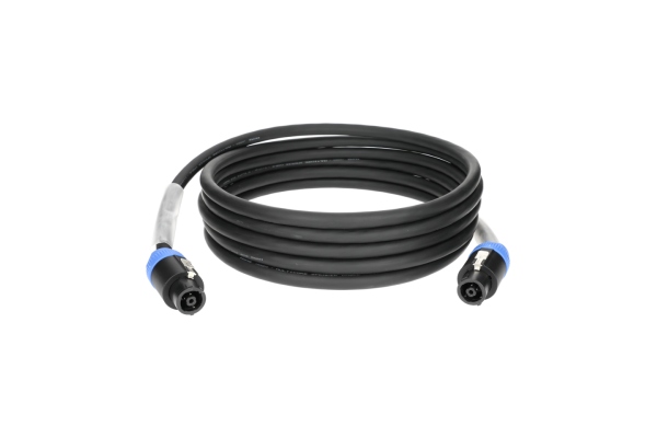 8x 2.5 mm² speaker cable PVCspeakON 8p F/F with plastic shell - 2x transparent - 15 m