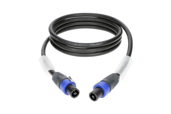 Klotz 2x 4.0 mm² speaker cable PVCspeakON 4p F/F with plastic shell (NL4FX) - 1 m