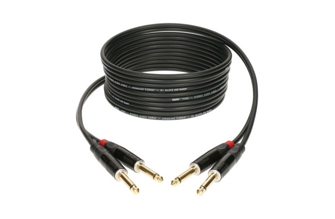 Cablu stereo clape Klotz pro stereo keyboard cablejack plug: straight - straight - 9 m